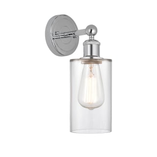 A thumbnail of the Innovations Lighting 616-1W-11-4 Clymer Sconce Polished Chrome / Clear