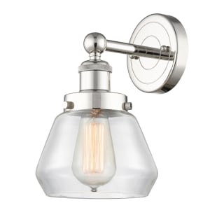 A thumbnail of the Innovations Lighting 616-1W-10-7 Fulton Sconce Polished Nickel / Clear