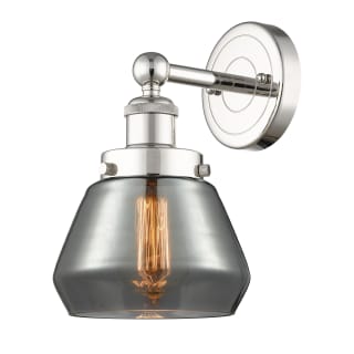 A thumbnail of the Innovations Lighting 616-1W-10-7 Fulton Sconce Polished Nickel / Plated Smoke