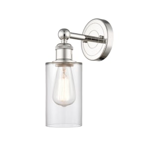 A thumbnail of the Innovations Lighting 616-1W-11-4 Clymer Sconce Polished Nickel / Clear