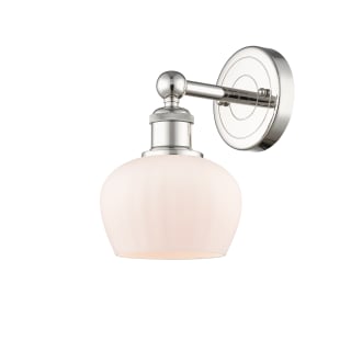 A thumbnail of the Innovations Lighting 616-1W-10-7 Fenton Sconce Polished Nickel / Matte White