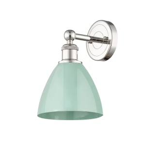 A thumbnail of the Innovations Lighting 616-1W-12-8 Plymouth Sconce Polished Nickel / Seafoam