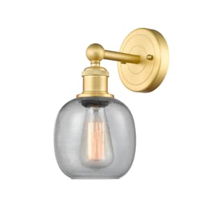 A thumbnail of the Innovations Lighting 616-1W-12-6 Belfast Sconce Satin Gold / Seedy