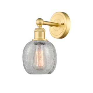 A thumbnail of the Innovations Lighting 616-1W-12-6 Belfast Sconce Satin Gold / Clear Crackle