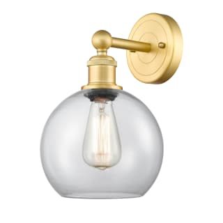 A thumbnail of the Innovations Lighting 616-1W-13-8 Athens Sconce Satin Gold / Clear