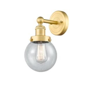 A thumbnail of the Innovations Lighting 616-1W-10-7 Beacon Sconce Satin Gold / Seedy