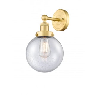 A thumbnail of the Innovations Lighting 616-1W-10-7-L Beacon Sconce Satin Gold / Seedy