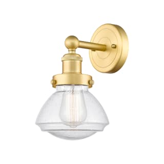 A thumbnail of the Innovations Lighting 616-1W-10-7 Olean Sconce Satin Gold / Seedy