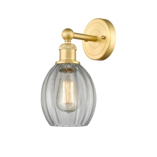 A thumbnail of the Innovations Lighting 616-1W-13-6 Eaton Sconce Satin Gold / Clear