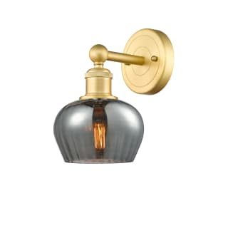 A thumbnail of the Innovations Lighting 616-1W-10-7 Fenton Sconce Satin Gold / Plated Smoke