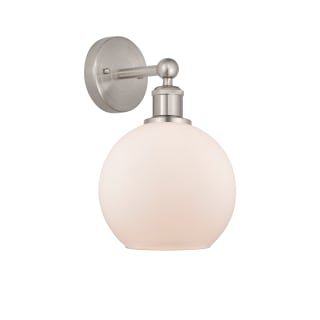 A thumbnail of the Innovations Lighting 616-1W-13-8 Athens Sconce Satin Nickel / Matte White