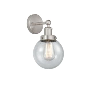 A thumbnail of the Innovations Lighting 616-1W-10-7 Beacon Sconce Brushed Satin Nickel / Seedy