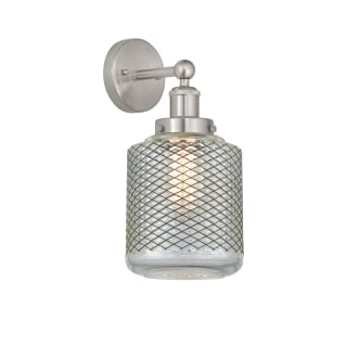 A thumbnail of the Innovations Lighting 616-1W-12-6 Stanton Sconce Brushed Satin Nickel / Clear Crackle