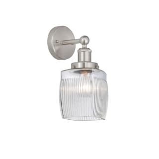 A thumbnail of the Innovations Lighting 616-1W-12-6 Colton Sconce Brushed Satin Nickel / Clear Crackle