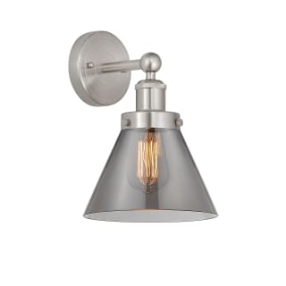 A thumbnail of the Innovations Lighting 616-1W-12-8 Cone Sconce Brushed Satin Nickel / Plated Smoke