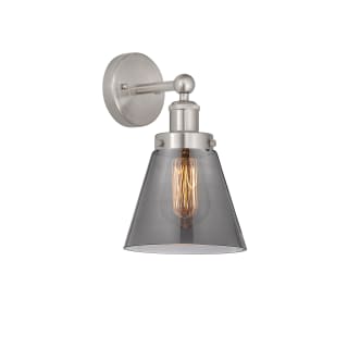 A thumbnail of the Innovations Lighting 616-1W-10-7 Cone Sconce Brushed Satin Nickel / Plated Smoke