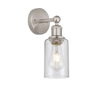 A thumbnail of the Innovations Lighting 616-1W-11-4 Clymer Sconce Brushed Satin Nickel / Seedy