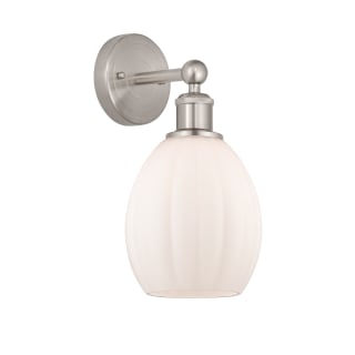 A thumbnail of the Innovations Lighting 616-1W-13-6 Eaton Sconce Brushed Satin Nickel / Matte White