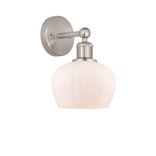 A thumbnail of the Innovations Lighting 616-1W-10-7 Fenton Sconce Brushed Satin Nickel / Matte White