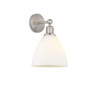 A thumbnail of the Innovations Lighting 616-1W-12-8 Bristol Sconce Brushed Satin Nickel / Matte White