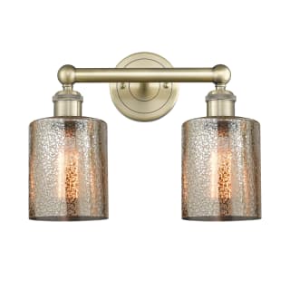 A thumbnail of the Innovations Lighting 616-2W-12-14 Cobbleskill Vanity Antique Brass / Mercury