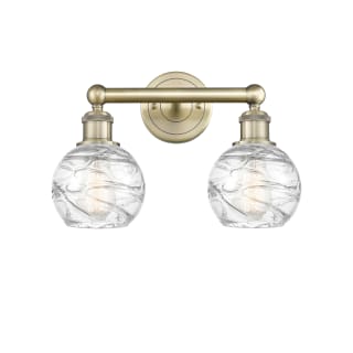 A thumbnail of the Innovations Lighting 616-2W-11-15 Athens Vanity Antique Brass / Clear Deco Swirl