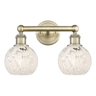 A thumbnail of the Innovations Lighting 616-2W 10 15 White Mouchette Vanity Antique Brass