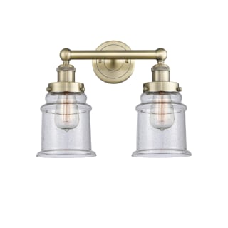 A thumbnail of the Innovations Lighting 616-2W-13-15 Canton Vanity Antique Brass / Seedy