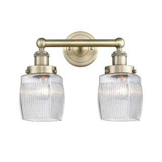 A thumbnail of the Innovations Lighting 616-2W-12-15 Colton Vanity Antique Brass / Clear Halophane