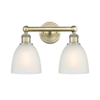 A thumbnail of the Innovations Lighting 616-2W-12-15 Castile Vanity Antique Brass / White