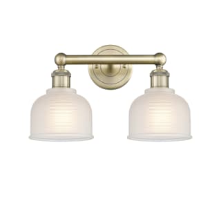 A thumbnail of the Innovations Lighting 616-2W-11-15 Dayton Vanity Antique Brass / White