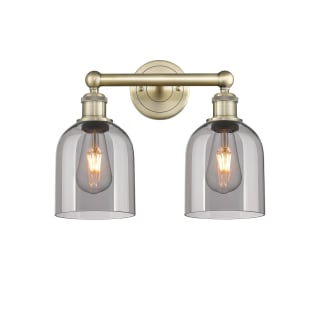 A thumbnail of the Innovations Lighting 616-2W 12 15 Bella Vanity Antique Brass / Light Smoke