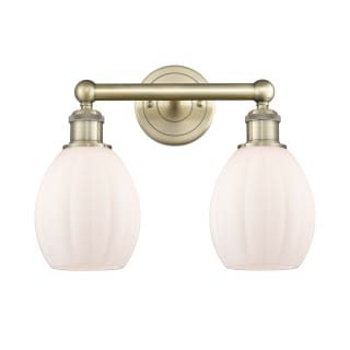 A thumbnail of the Innovations Lighting 616-2W-13-15 Eaton Vanity Antique Brass / Matte White