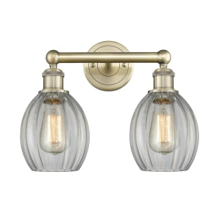 A thumbnail of the Innovations Lighting 616-2W-13-15 Eaton Vanity Antique Brass / Clear