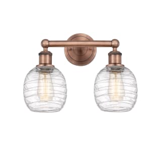 A thumbnail of the Innovations Lighting 616-2W-12-15 Belfast Vanity Antique Copper / Deco Swirl