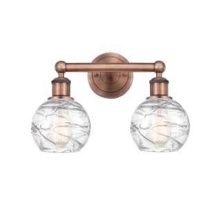 A thumbnail of the Innovations Lighting 616-2W-11-15 Athens Vanity Antique Copper / Clear Deco Swirl