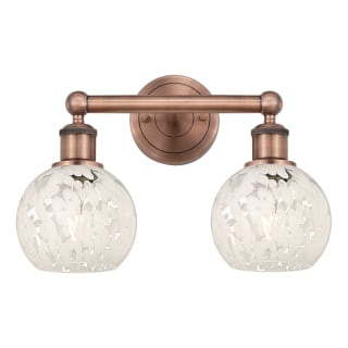 A thumbnail of the Innovations Lighting 616-2W 10 15 White Mouchette Vanity Antique Copper