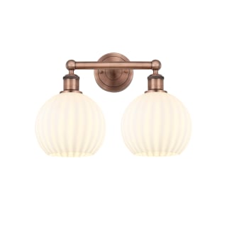 A thumbnail of the Innovations Lighting 616-2W 12 17 White Venetian Vanity Antique Copper