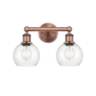 A thumbnail of the Innovations Lighting 616-2W-11-15 Athens Vanity Antique Copper / Clear