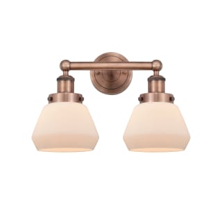 A thumbnail of the Innovations Lighting 616-2W-10-16 Fulton Vanity Antique Copper / Matte White