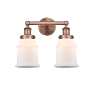 A thumbnail of the Innovations Lighting 616-2W-13-15 Canton Vanity Antique Copper / Matte White