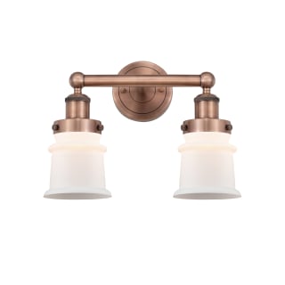 A thumbnail of the Innovations Lighting 616-2W-11-14 Canton Vanity Antique Copper / Matte White