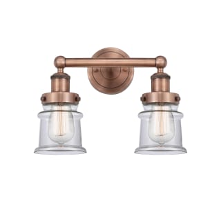 A thumbnail of the Innovations Lighting 616-2W-11-14 Canton Vanity Antique Copper / Clear