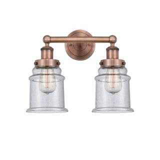 A thumbnail of the Innovations Lighting 616-2W-13-15 Canton Vanity Antique Copper / Seedy