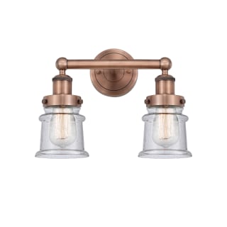 A thumbnail of the Innovations Lighting 616-2W-11-14 Canton Vanity Antique Copper / Seedy