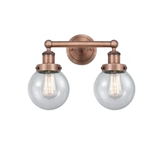 A thumbnail of the Innovations Lighting 616-2W-10-16 Beacon Vanity Antique Copper / Seedy