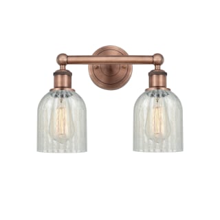 A thumbnail of the Innovations Lighting 616-2W-12-14 Caledonia Vanity Antique Copper / Mouchette