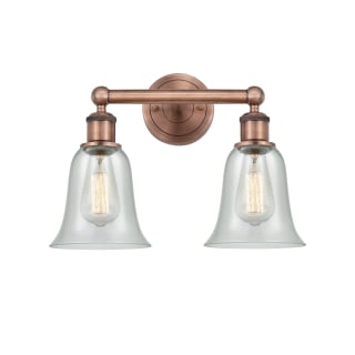 A thumbnail of the Innovations Lighting 616-2W-14-15 Hanover Vanity Antique Copper / Fishnet