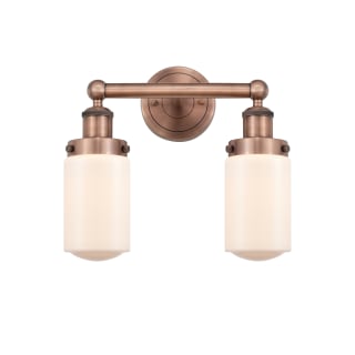 A thumbnail of the Innovations Lighting 616-2W-10-16 Dover Vanity Antique Copper / Matte White