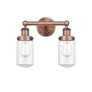 A thumbnail of the Innovations Lighting 616-2W-10-16 Dover Vanity Antique Copper / Clear